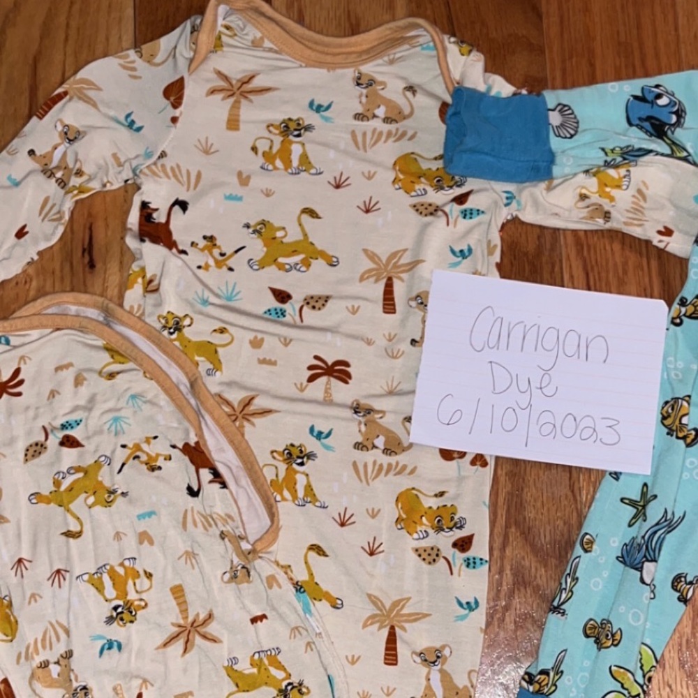 EUC Lion King NB Little Sleepies nightgown